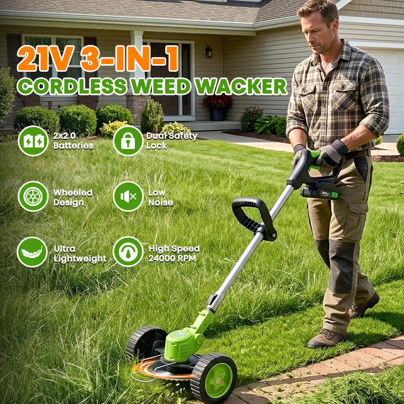 3-in-1 Height Adjustable Electrical Weed Cutter