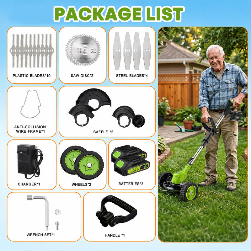 3-in-1 Height Adjustable Electrical Weed Cutter